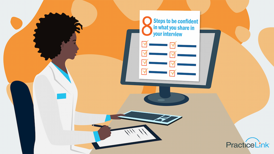 physician looking at a list of 8 ways to strike a balance between transparency and professionalism